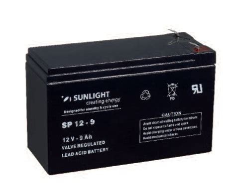 Záložní baterie APC RBC17 RBC2 Akumulátor VRLA SUNLIGHT 12V 9 Ah SPA 12