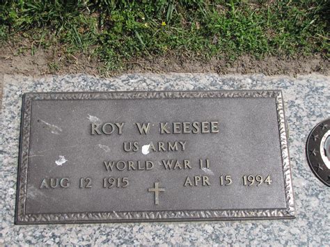 Roy Wilson Keesee Find A Grave Memorial