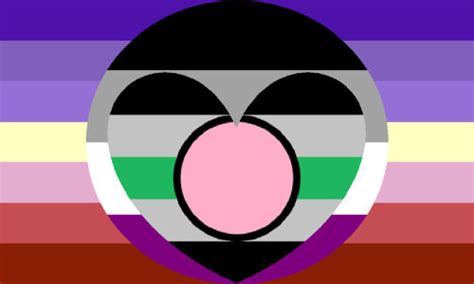 Asexual Fictoromantic Nonbinary Lesbian Pride Flag By Jfifles On Deviantart