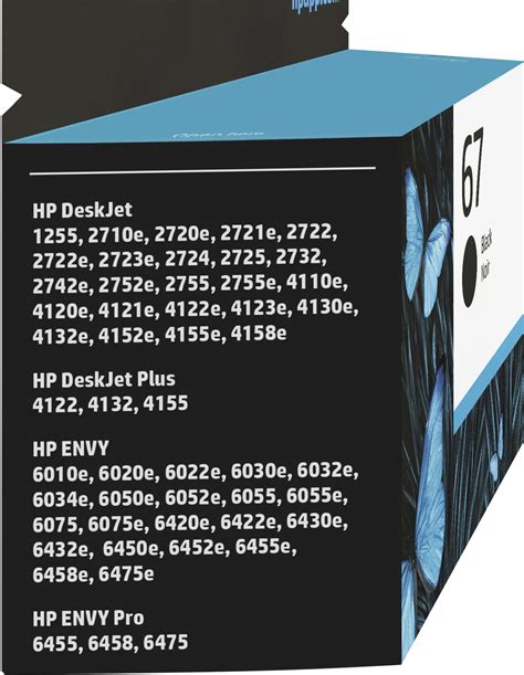 HP 67 Standard Capacity Ink Cartridge Black 3YM56AN 140 Best Buy