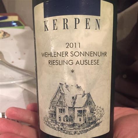 Weingut Eduard Hauth Kerpen Wehlener Sonnenuhr Riesling Auslese