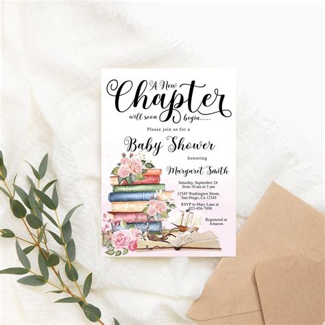 Editable Book Baby Shower Invitation Storybook Baby Shower Invite New