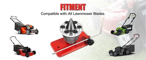 Temsone 42 047 Lawn Mower Blade Balancer Universal Magnetic Wall Mount Lawnmower