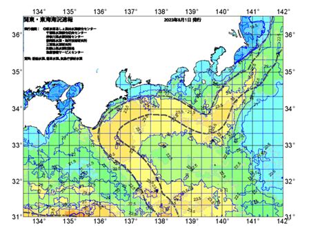 広域版海の天気図2023年6月1日 東京都島しょ農林水産総合センター