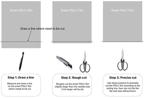 How to cut smart film with knife or scissors? - Switchable PDLC glass ...