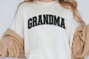 Grandma PNG Grandma SVG Varsity Design Graphic By TBA Digital Files