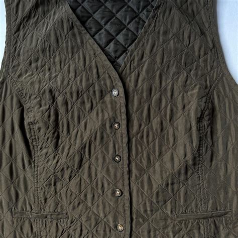 Vintage Quilted Vest This Chocolate Brown Quilted Depop