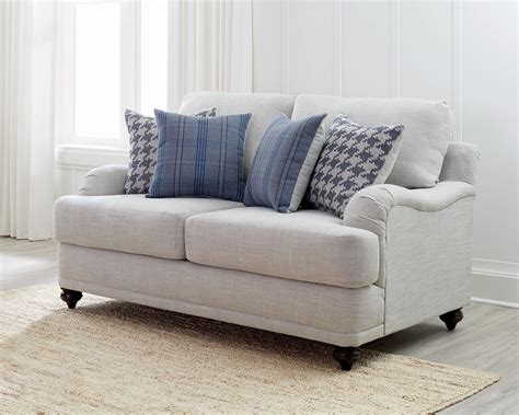 Coaster Glenn Light Gray Blue Loveseat 511092 Love Seat Blue