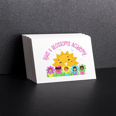 Floral Daycare Logo Cute Colorful Daycare Logo Unique - Etsy