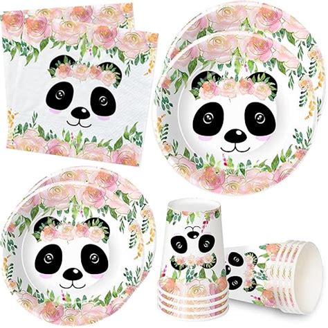 Amazon Hipvvild Panda Birthday Party Supplies For Girls Panda