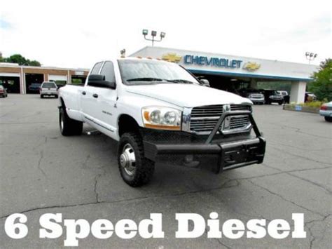 Sell Used 2006 Dodge Ram 3500 Laramie 6 Speed Cummins Turbo Diesel 4x4 Dually Pickup Truck In