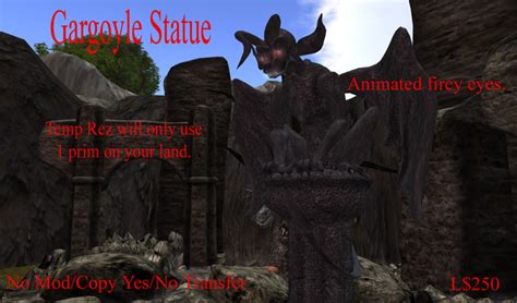 Second Life Marketplace Gargoyle Statue