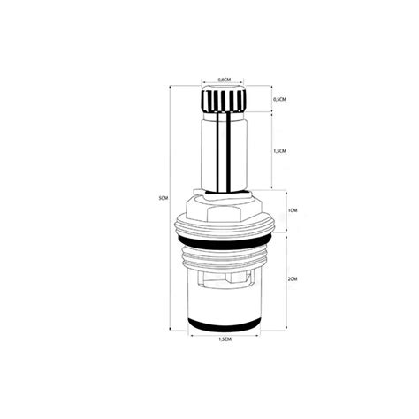 Reparo Cartucho Cerâmico M18 1 4 Volta Direito 16 Estrias Lar Modelar