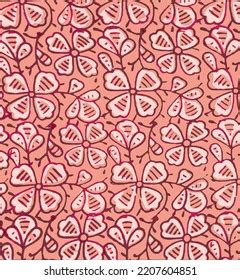 Ajrakh Pattern Block Print Pattern Batik ilustrações stock 2129148947