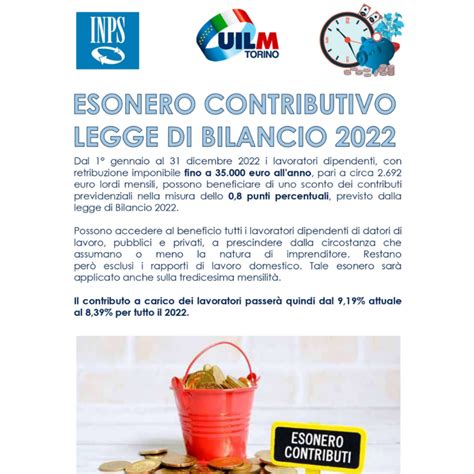 Esonero contributivo ecco le novità per il 2022