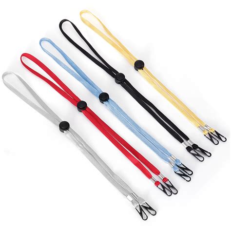 Pcs Anti Lost Face Cover Lanyard Strap Holder With Clips Adjustable