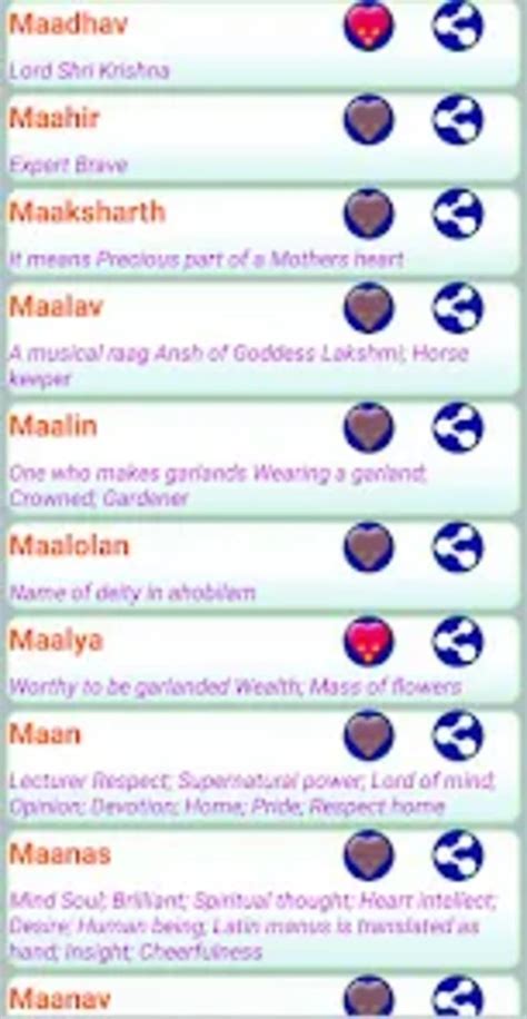 Indian Baby Names with Meaning for Android - Download