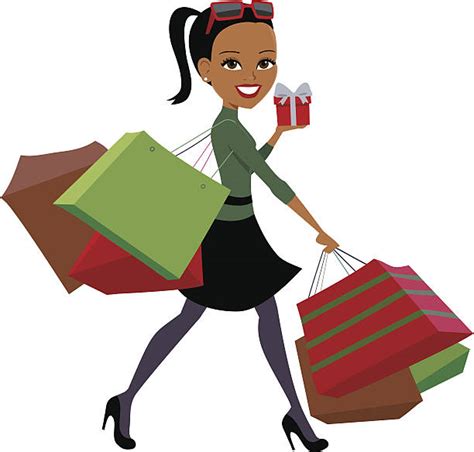 Clipart Woman Shopping Bags | IUCN Water