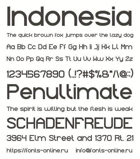 Indonesia font