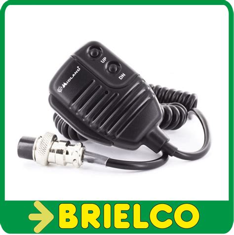 MICROFONO ELECTRET EMISORA CB MR 120 MIDLAND ALAN 48PLUS 78 PLUS 6 PIN