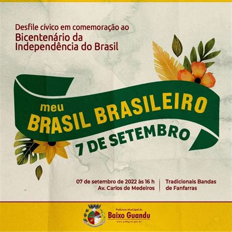 Prefeitura Realiza Desfile C Vico Escolar Brasil Brasileiro No Dia