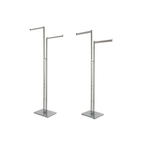 Chrome 2 Way Clothing Rack - Shop Now At Barr Display, Your Display ...