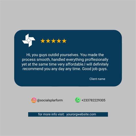 Copy Of Customer Review Postermywall