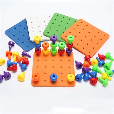 Toddler Peg Board Sensory Toys Montessori Fine Motor Skills Educational