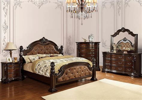 Gray Wood King Bedroom Set 4Pcs BERENICE CM7580GY-EK FOA Modern – buy ...