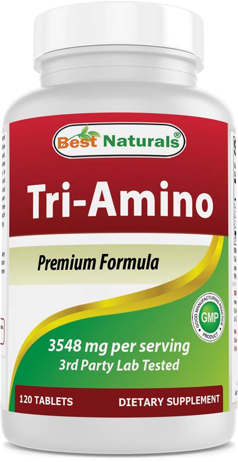 Best Naturals Tri Amino With L Arginine L Ornithine L Lysine 120