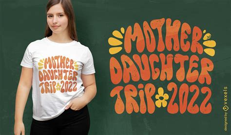 Mother Daughter Groovy Quote T Shirt Design Vector Download