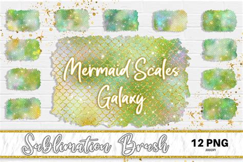 Sublimation Design Scales Mermaid Galaxy Graphic By Artnoy Creative