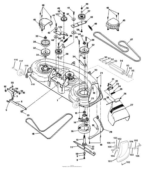 Husqvarna Yth D Parts Diagram For Mower Deck