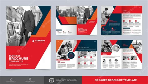 Premium Vector | Corporate brochure design template