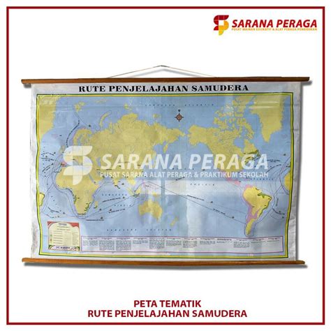 Jual Saranaperaga Peta Tematik Rute Penjelajahan Samudera Alat