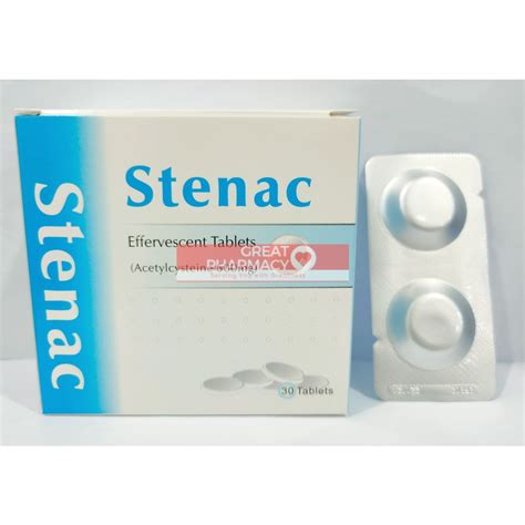 Stenac Effervescent Tablets Acetylcysteine 600mg 2s Shopee Malaysia