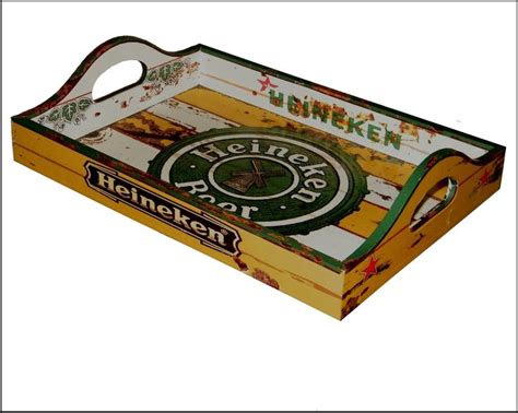 Bandeja Heineken Rust Heineken Mdf Artesanato Artesanato