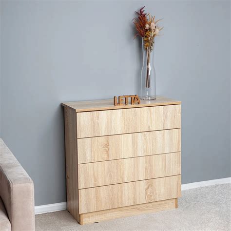 Комод LETTA Ультра 4 ящика, Дуб сонома | Festima.Ru – частные объявления