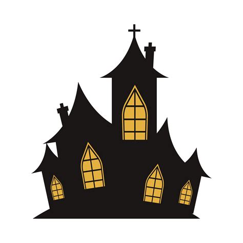 Haunted House Silhouette Png