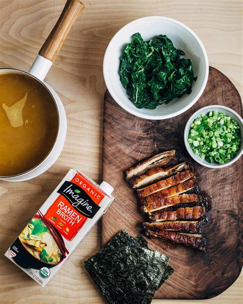 pork belly ramen with spring greens - Brooklyn Supper