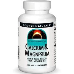 Source Naturals Calcium Magnesium Amino Acid Chelate With Vitamin D 3