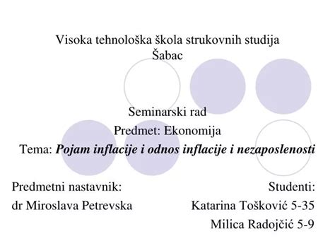 Ppt Visoka Tehnolo Ka Kola Strukovnih Studija Abac Powerpoint