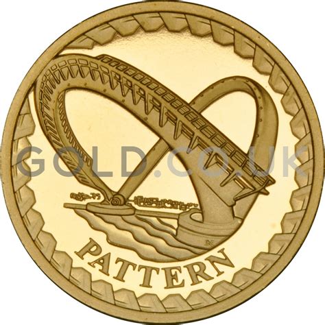 One Pound Gold Coin Millennium Bridge Pattern 2003 Uk