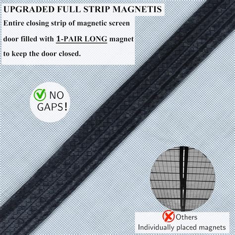 Buy Magnetic Screen Door Upgraded Model Full Strip Magnets Reinforced