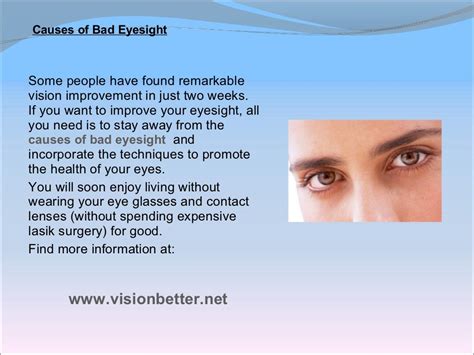 Causes of Bad Eyesight – 9 Simple Tips To Improve Eyesight