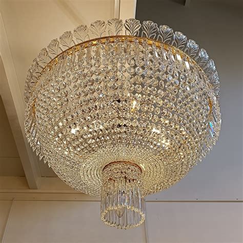 Proantic Grand Lustre Corbeille Maison Baccarat