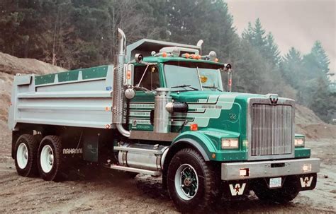 Big Rig Trucks Dump Trucks Cool Trucks White Western Star Western