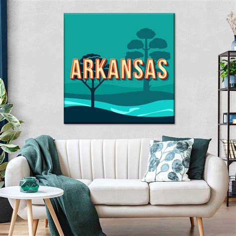 Arkansas Landscape Poster Wall Art | Digital Art