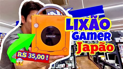 Caçada Retrogamer no lixão Junk Achei um Game Cube laranja