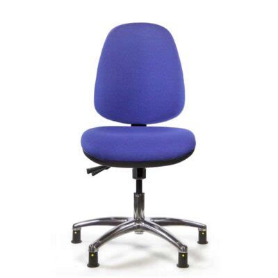 Tech Range Low Model ESD Chair With Glides Fabric Upholstery Static